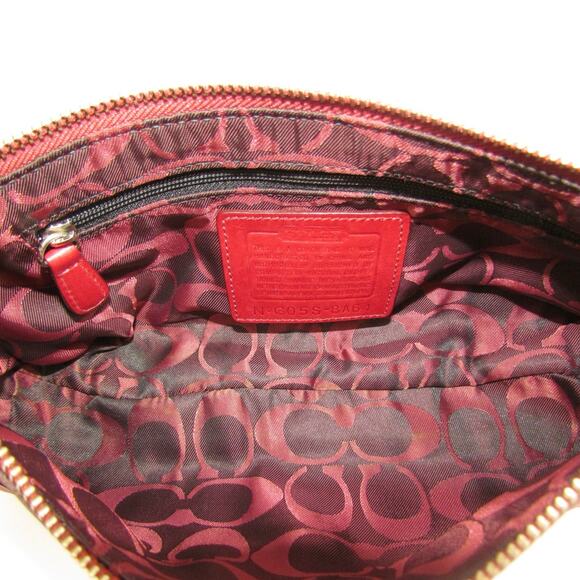 Coach Y2K Vintage Red Leather Baguette Bag - Picture 8 of 9